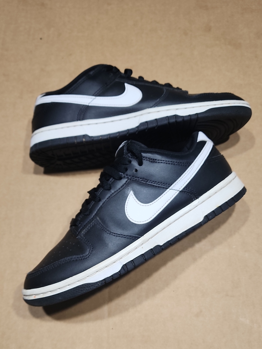 Nike Dunk Low Retro Black Panda 2.0 Black White Sneakers Mens sz 8